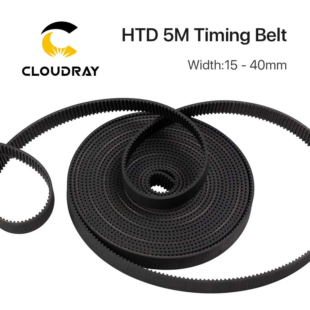 Cloudray HTD-5M otwarty pas 5M pasek rozrządu 5M-15 20 25 30mm poliuretan do CO2 maszyna do laserowego cięcia i grawerowania