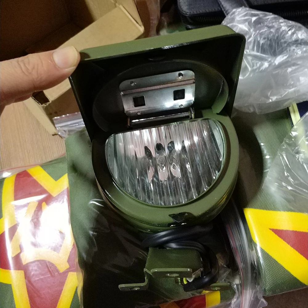 Ural CJ-K750 motor original green color side car front fog lamp light case for BMW R1 R50 R71 M72 side car motor