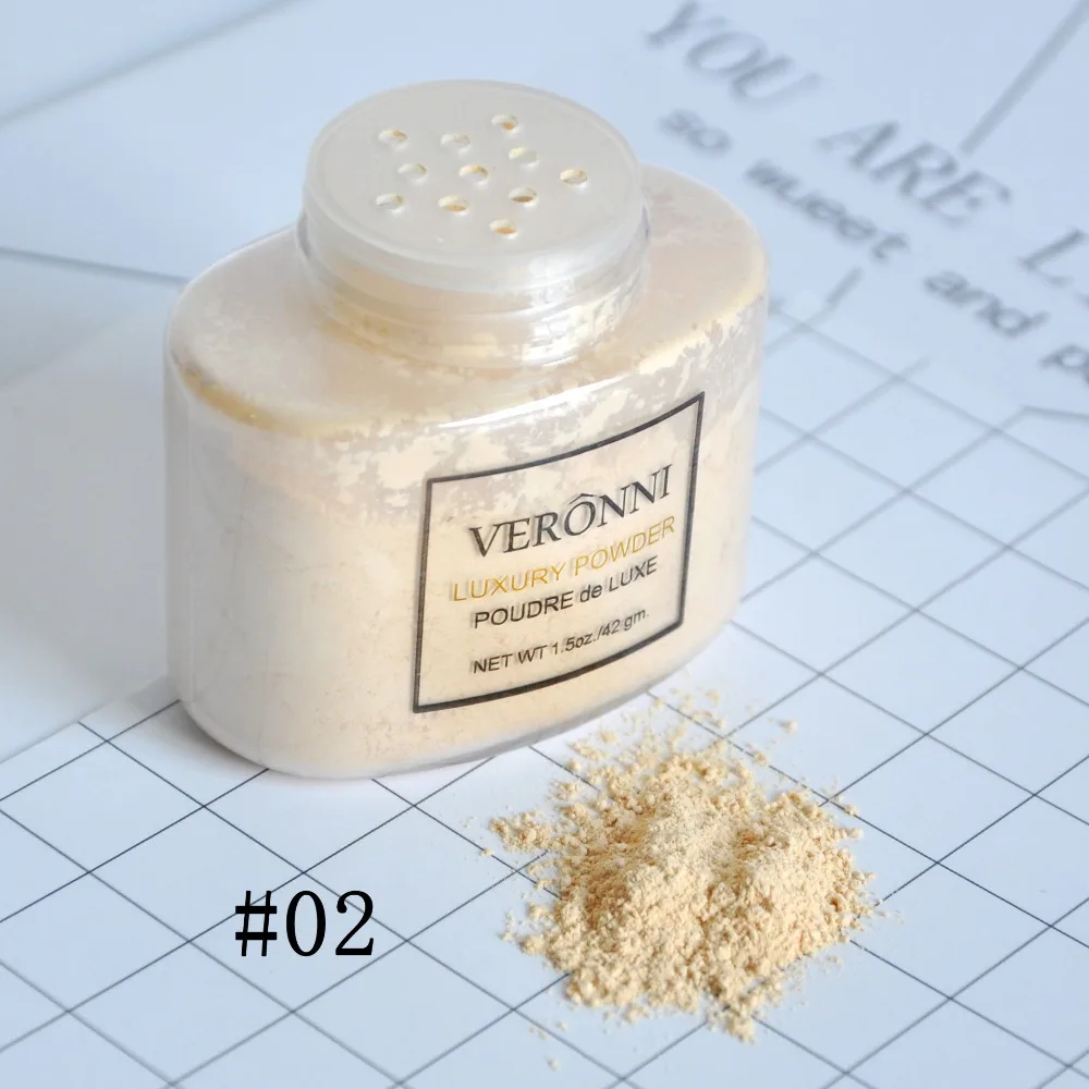 VERONNI – poudre de maquillage brillante, 1.5oz/42gm, produit de luxe, flambant neuf, scellé en usine, DHL, 48 pièces/lot