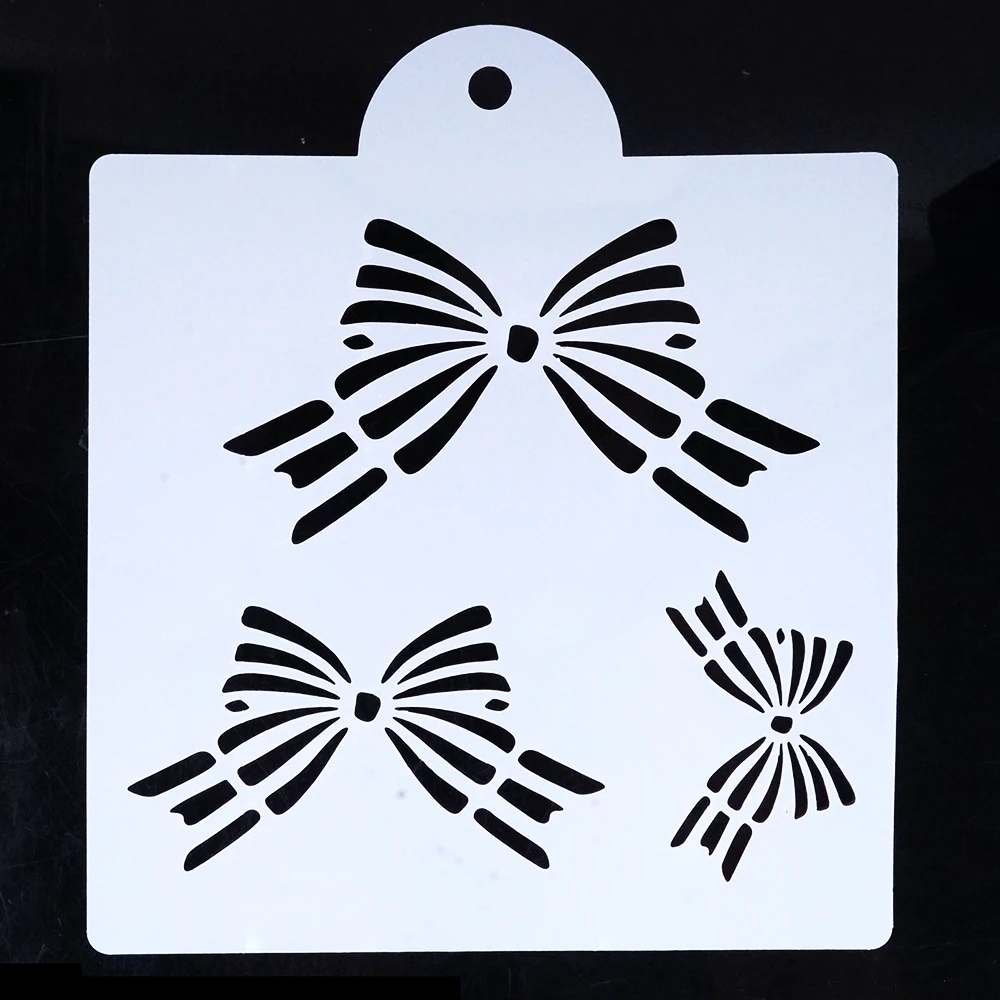 15 cm DIY Craft Layering Bowknot Stencil For Wall Painting Scrapbooking Stamping  Album Decorative Embossing Paper Cards