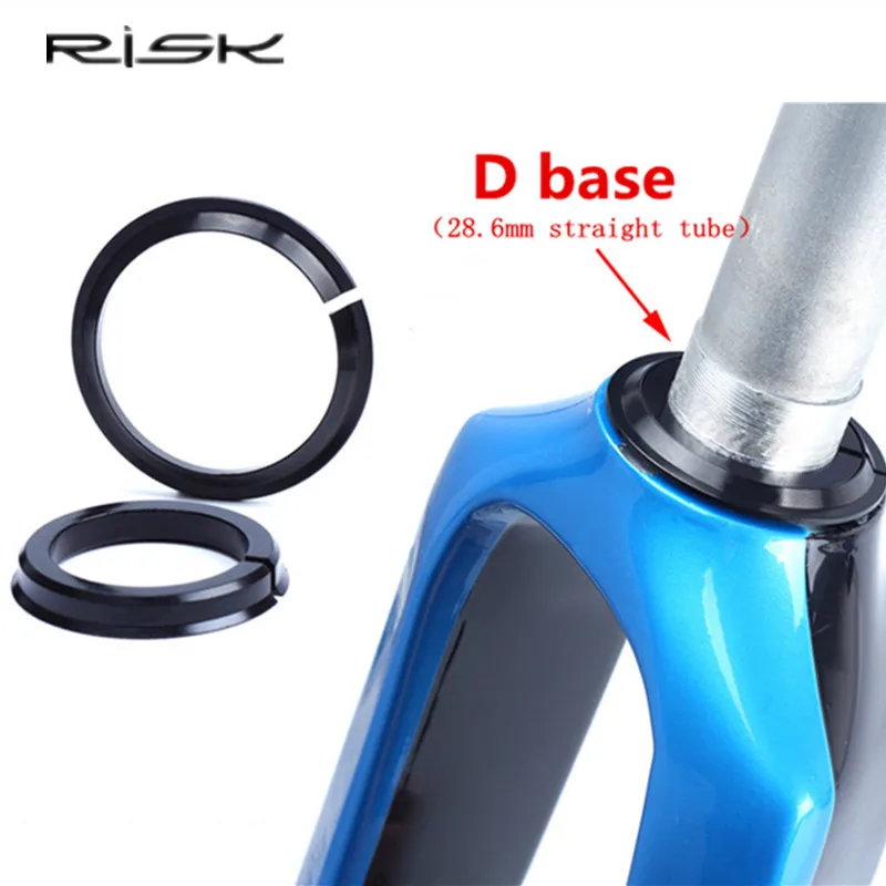 RISK 44-55/56mm Aluminum Alloy Bicycle Bearing Headset MTB Mountain Bike Wrist Tapered Bowl Group Cycling Straight Tube Headset image 6