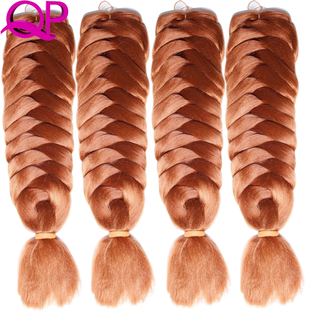 Qp cabelo trança volume 82 polegada 165g sintético jumbo tranças extensões de cabelo cabelo 1 peças/lote