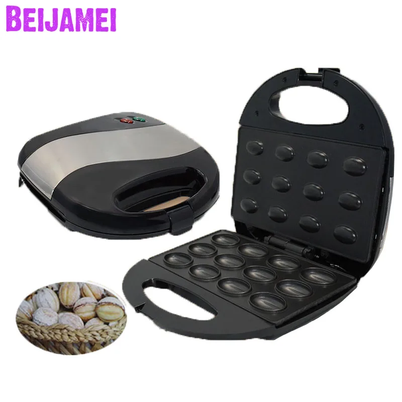 

BEIJAMEI Electric Household Nuts Cake Machine Small Frying Pan Machine Cake Sandwich Maker Roaster For Sale