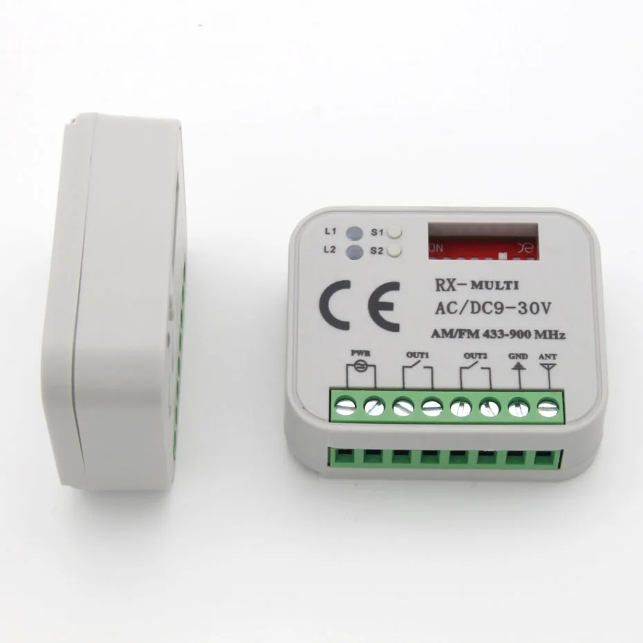 Ricevitore telecomando per Garage universale per cancello RX MULTI 300-900MHz 315MHz 433MHz 868MHz 433,92MHz 838,3MHz ricevitore AC DC 9-30V