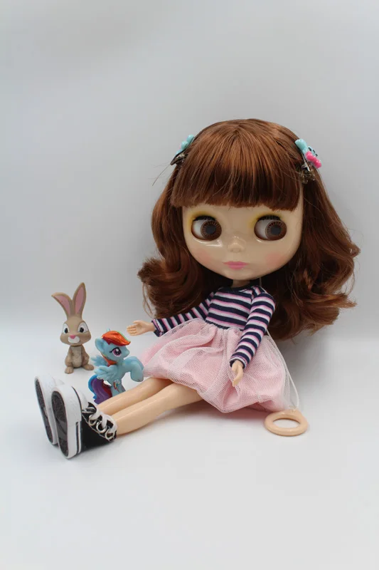 Free Shipping Top discount  4 COLORS BIG EYES DIY Nude Blyth Doll item NO. 314 Doll limited gift  special price cheap offer toy