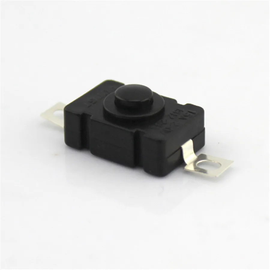 2pcs/lot J494 Rectangle Black Plastic Button Switch 2pin Self-locking Switches DIY Electronic Circuit Making Free Shipping RU