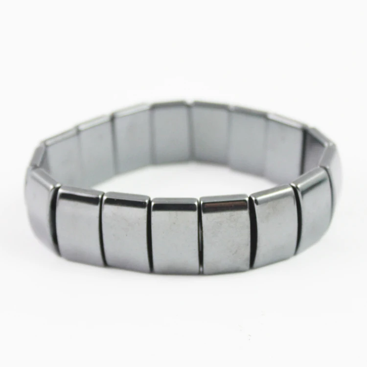 Magnetic Rectangular Beads Beaded Bracelet Black Bracelet for Men Strand Bracelet Hematite Health-care Bracelet
