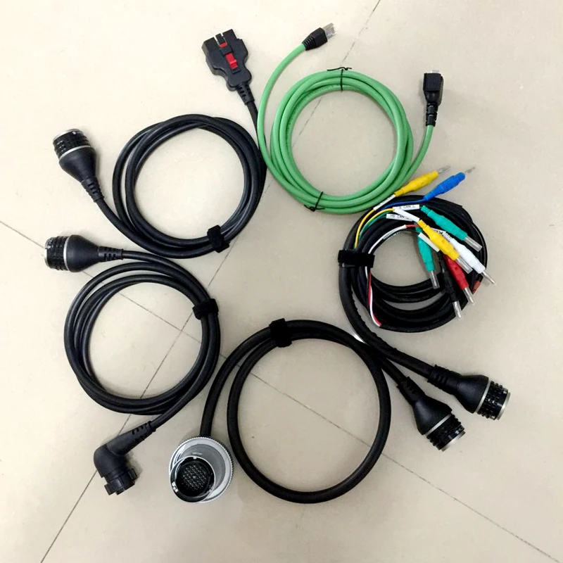 

MB Star C4 c5 Cable high quality new MB Star Compact 4 full cables (OBDII 16PIN, 14PIN, 38PIN, 4PIN and NETWORK CABLE)