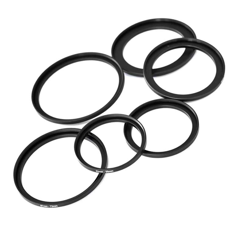 10pcs 37-40.5 37-62 37-39 39-46 39-49 39-52 39-55 39-58 40.5-43 40.5-67mm Metal Step Up Rings Lens Adapter Filter Set