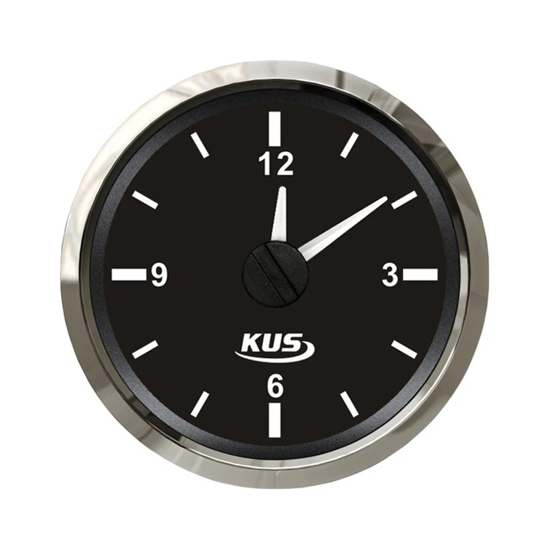 

Kus D52mm Clocks Schedule Hours Gauge 12/24V For Shipping Sailing Marine Which Car Trailer Truck Machinery Accessories