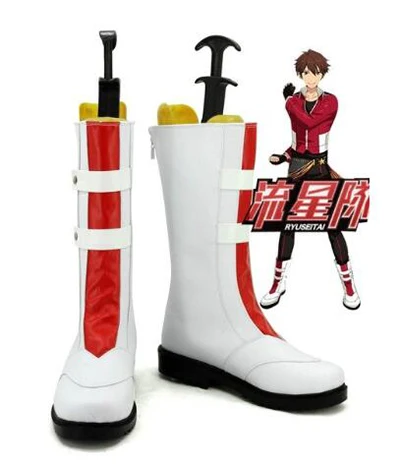 Ensemble Stars Trickstar Morisawa Chiaki Cosplay Boots Shoes Costume Accessories Halloween Party Boots for Adult Men Shoes