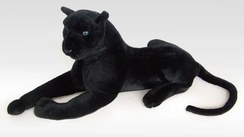 huge plush creative black leopard toy simulation black panther doll gift about 120cm