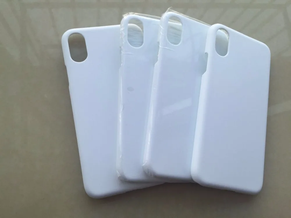 

Glossy Matte For iPhone X sublimation 3D cover 3d blank case for iphoneX 3d white housings 200pcs/Lot