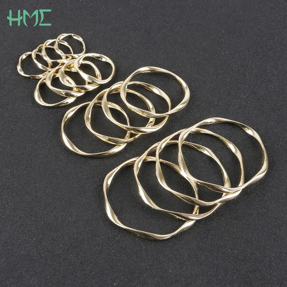 17/20/32/42mm Geometric Circle Shape Zinc Alloy Beads Charm Pendant for DIY Earring Necklace Making Jewelry Findings Accessories