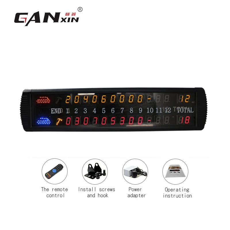 Ganxin for Electronic Curling Score Card Cheap Curling Game Score Time Clock