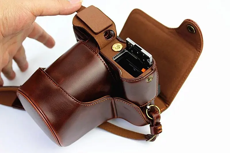 Classical For FujiFilm Fuji XT10 X-T10 XT20 XT30 Leather Camera Case Bag Body Set bottom Cover easy take out of battery