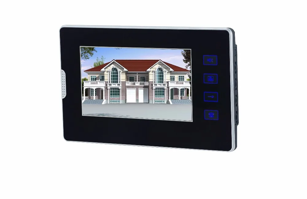 7 inch Apartment Building Video Intercom Video Door Bell Camera with 2/3/4/5 Buttons for Family Video Door Phone System