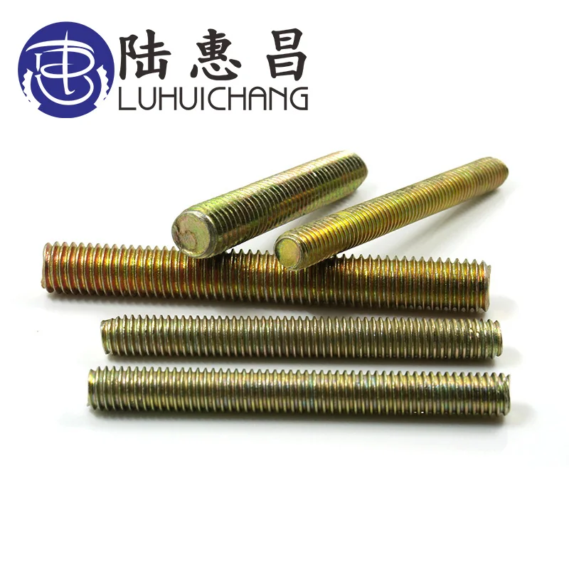 LUCHANG Free Shipping M6 Long Galvanized Metric Bolt Full Thread Shaft Rod Bar Stud threaded bolt