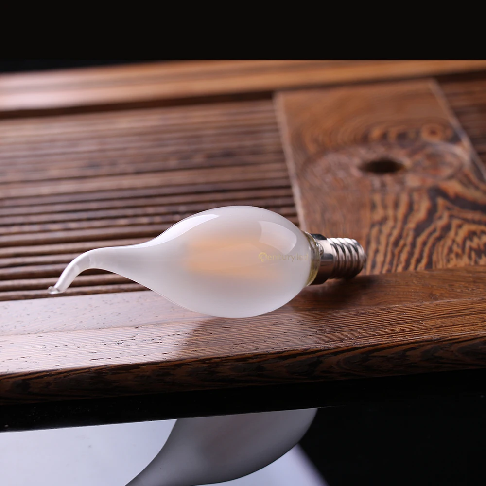 10 Packs 4W 6W Retro E14 Candle Bulb Dimmable C35 Frosted Led Bulb E12 Led Flame Light Warm White Chandelier Decorative Lighting