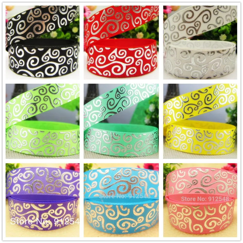 14976,22mm Hot silver Totem Series Printed grosgrain ribbon, DIY handmade materials,headwear accessories