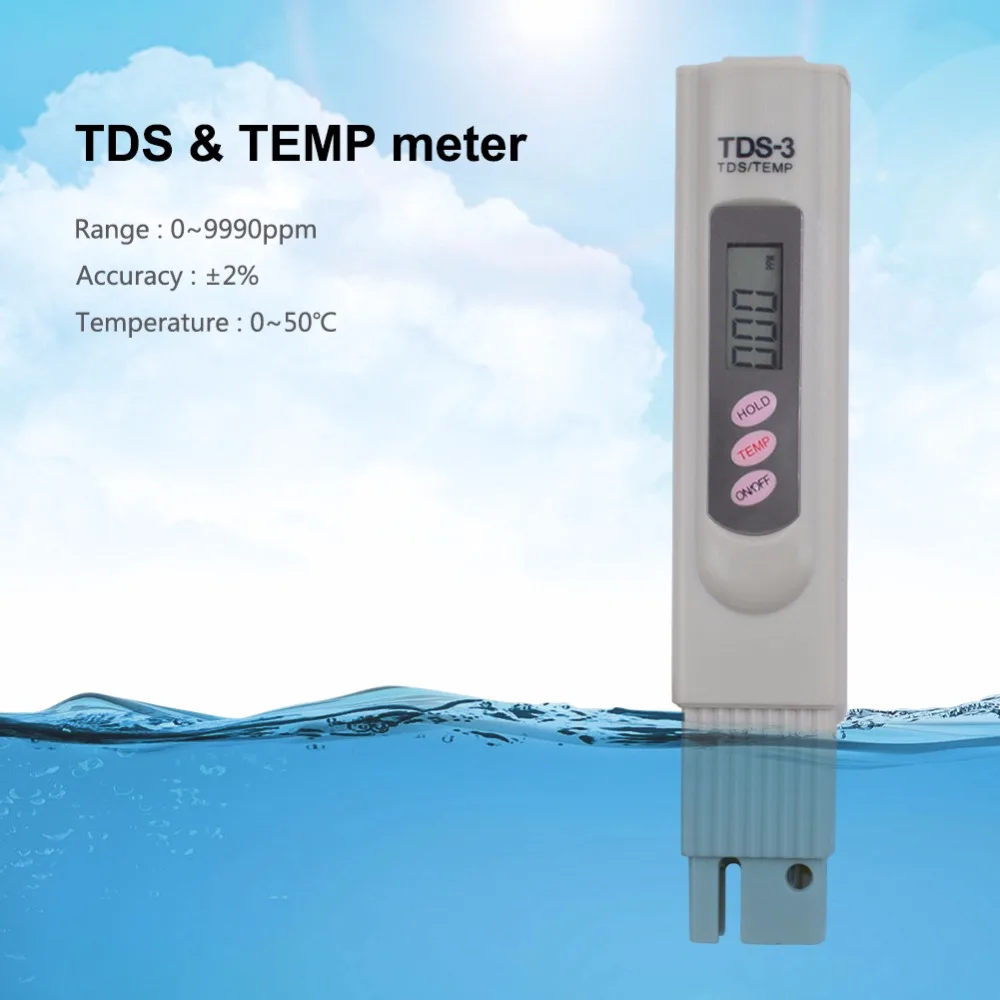 

Digital TDS Meter Tester Filter Water Quality Purity aquarium tester TDS-3 10pcs/lot
