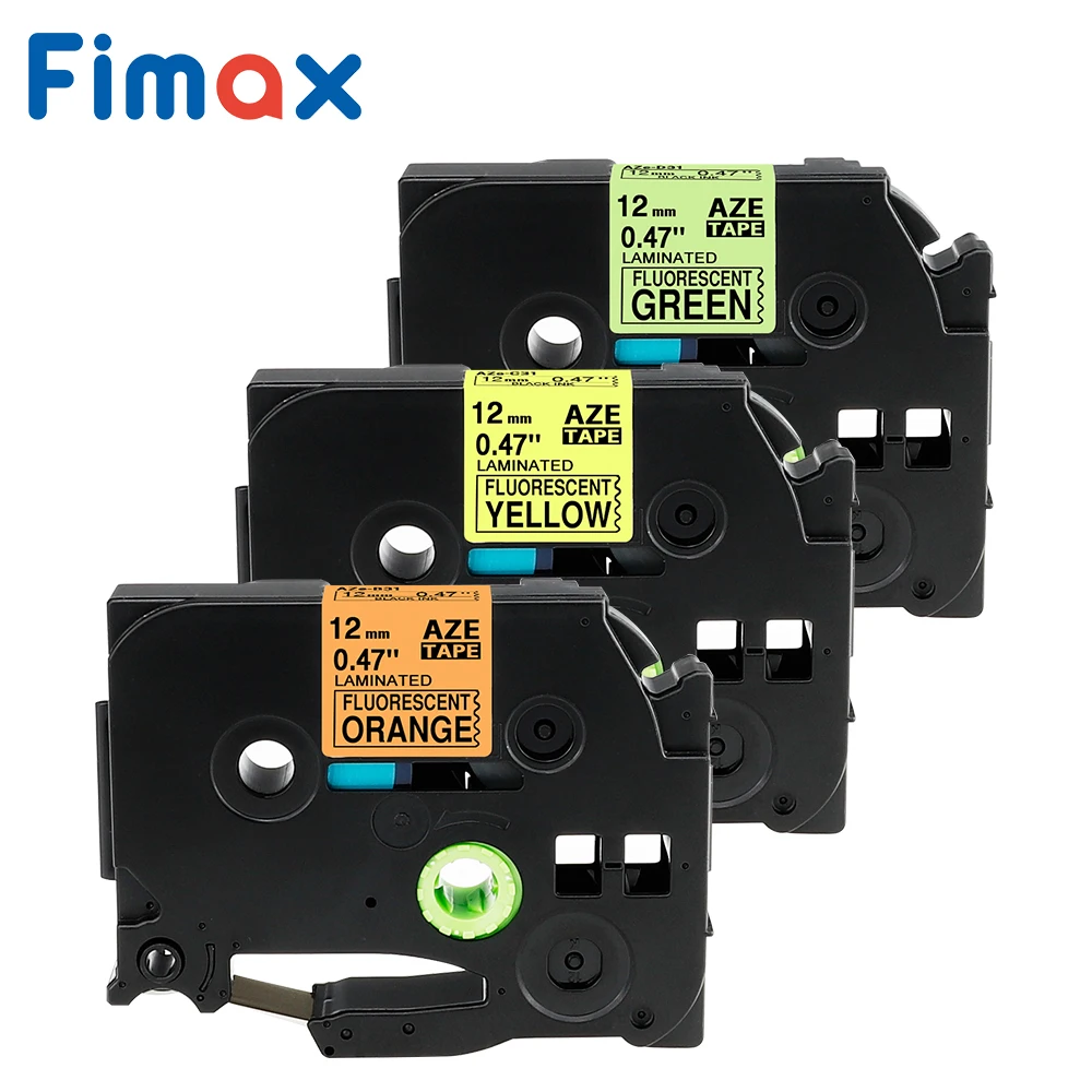 1 pcs תואם לאח P מגע תווית קלטת TzeD31 Tze-D31 12mm ניאון קלטת אח p-touch תווית יצרנית תווית מדפסת