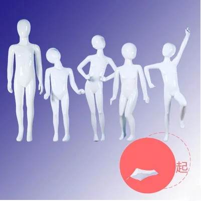 High-Quality Gloss White Fiberglass Model Of Children 's Clothes Display Child Mannequin