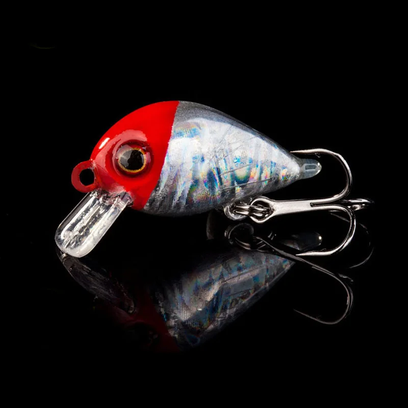 1Pcs 3cm 1.6g Crazy Crank Bait Floating Artificial Wobblers Sinking Pesca Crankbait Trout Bass Japan Carp Fishing Tackle