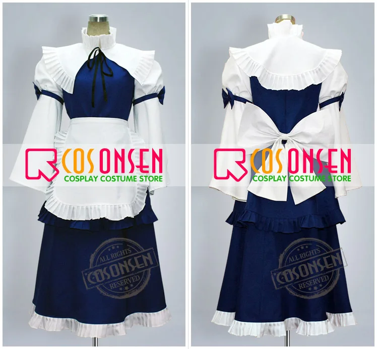 COSPLAYONSEN Touhou Project The Embodiment of Scarlet Devil Phantasmagoria of Flower View Sakuya Izayoi Cosplay Costume