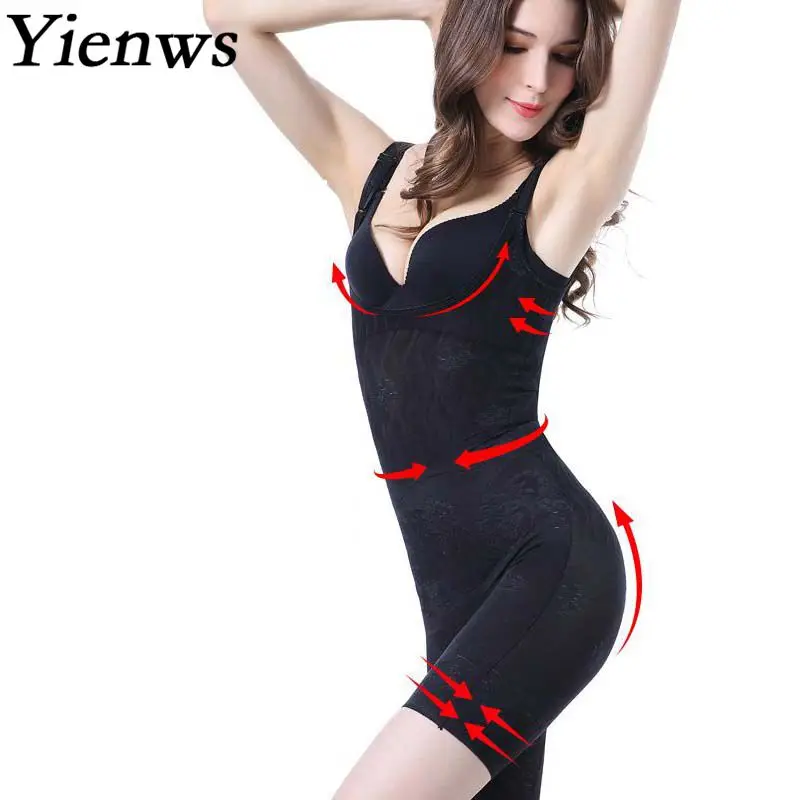 Yienws Hot Shapewear Women Tummy Body Shapers Girdles for Women Waist Trainer Slimming Fat Burner Shaper Control Panties YiG073