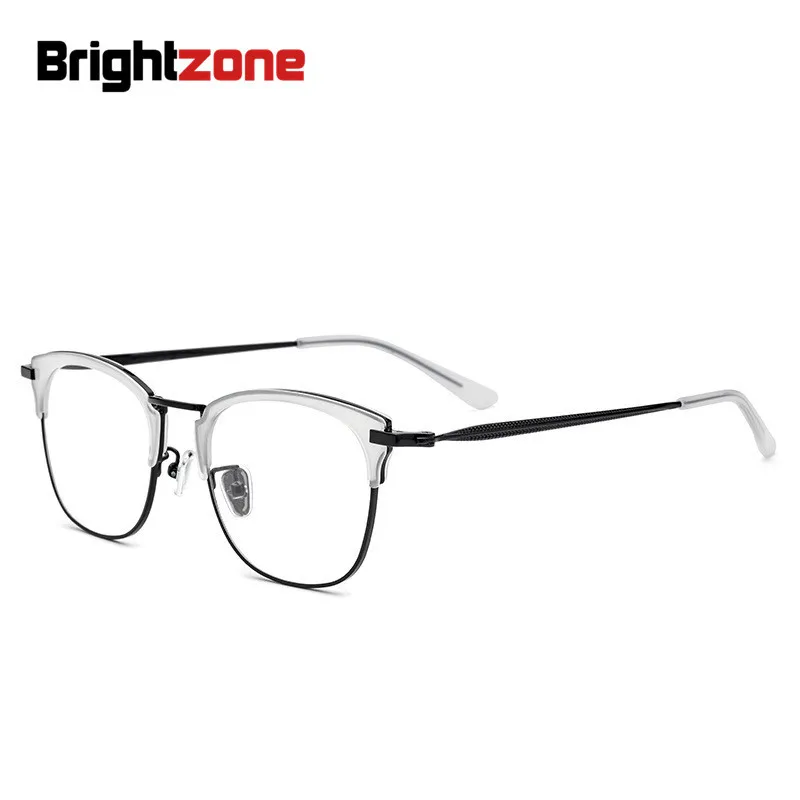 

Brightzone High End Acetate Metal Clear Glasses Frame Men Women Square Spectacle Frame Gozluk Oculos De Grau Eyeglasses Gafas