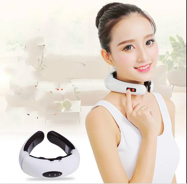 Multi-function electric cervical spine massager pain relief traction massage neck massager Acupuncture treatment of magnetic