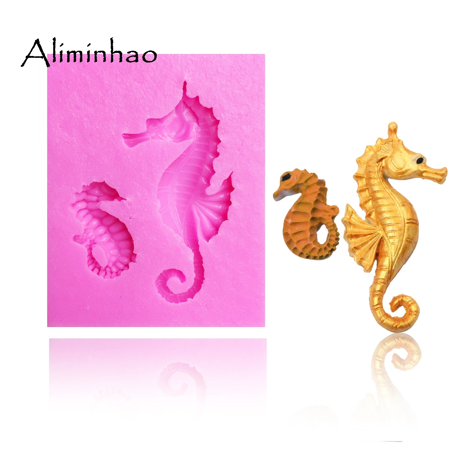 B1007 Seahorse cake mould DIY Silicone Mold Sugarcraft dessert Candy Chocolate Fondant Cake Decorating Tools