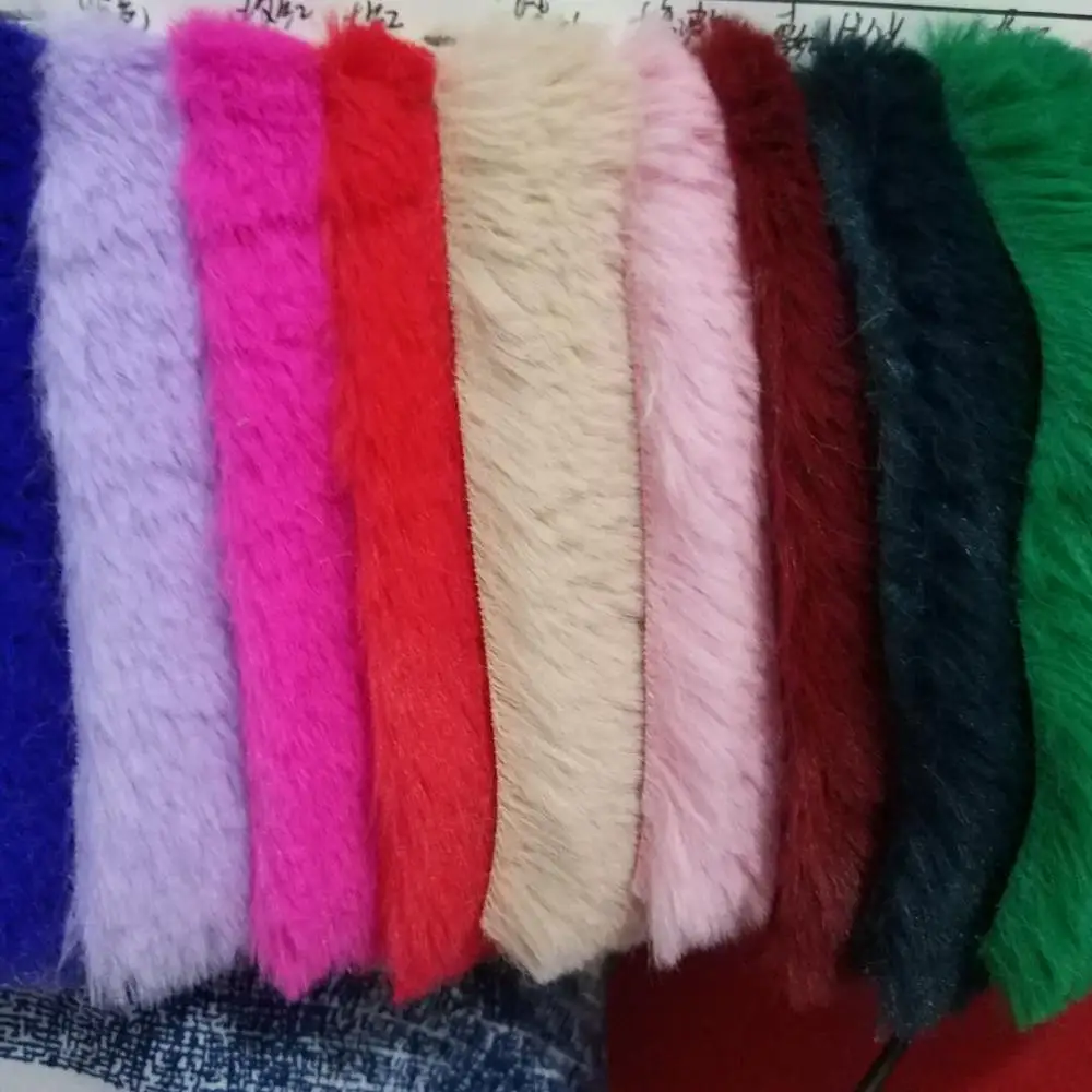 Faux fur 1cm Length of hair 160cm width Faux rabbit Fur Soft Knitted Fur fabric