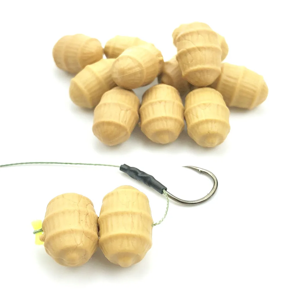 20pcs Carp Fishing Soft Floating Artificial Tiger Nut Baits Pop Up Baits Terminal Tackle Pellets Baits Sets Of Fishing