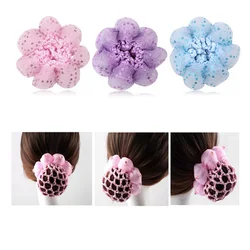 1Pc Hair Net Girls Bun Cover Snood Hair Net Sleep Ballet Dance Skating Crochet Decor Gift Hair Style Hairnets