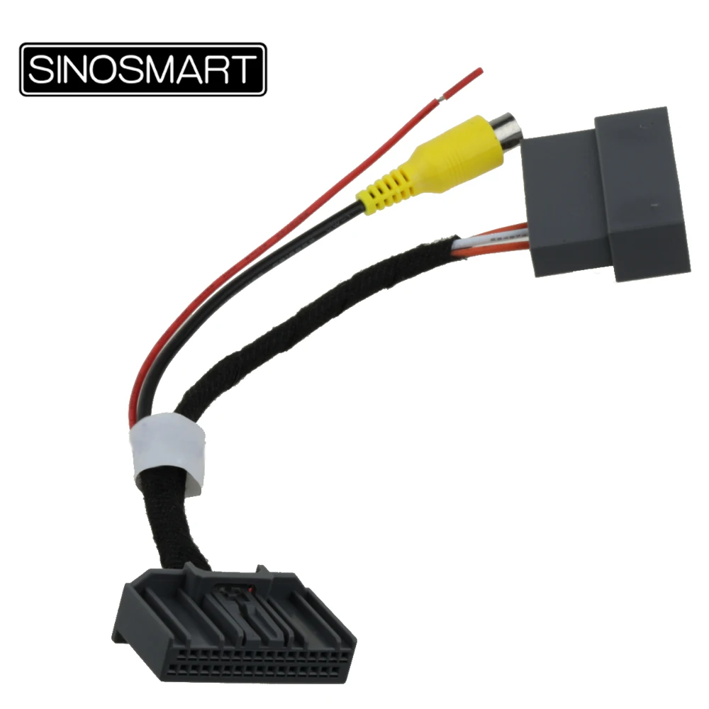 SINOSMART 32-PIN Reversing Camera Connection Cable Harness for Honda Greiz OEM Monitor without Damaging Car Wiring