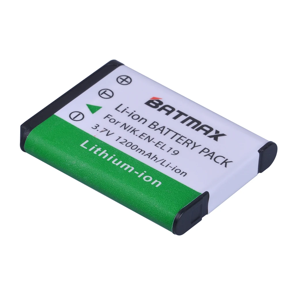 Аккумулятор на 1200 мАч для фотоаппарата Nikon S2500, S100, S2600, S3100, S3200, S3300, S4100, S4200, S4300, S6600(1 упаковка)