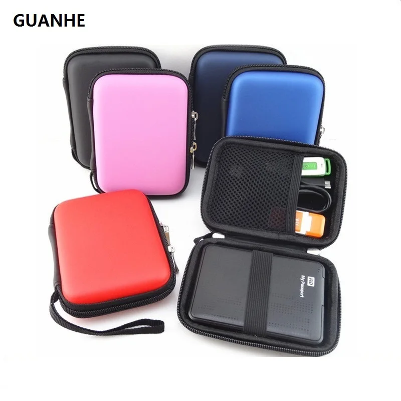 

GUANHE 2.5 inch external hard disk protection bag mobile power bank U disk case External Hard Drive HDD bag For seagate/WD