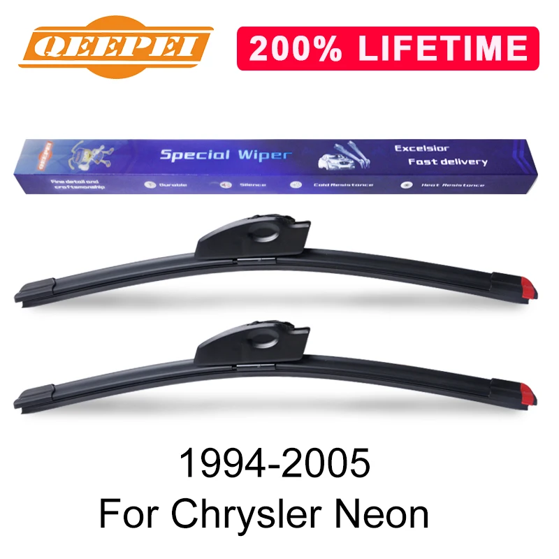 

QEEPEI Replace Wiper Blade For Chrysler Neon 1994-2005 Silicone Rubber Windshield Windscreen Wiper Auto Car Accessories