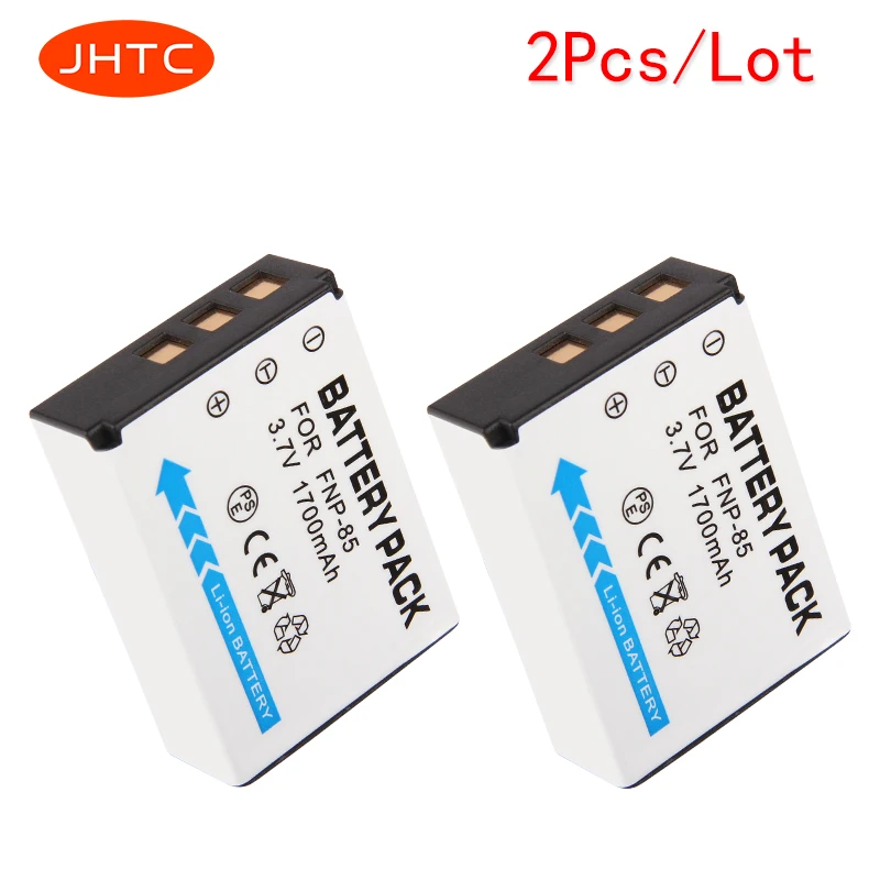 2Pcs 1700mAh NP-85 NP 85 Battery For FUJIFILM SL240 SL245 SL300 SL305 FNP-85 CB170 Camera Battery