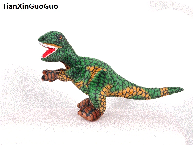 

about 40cm cartoon green Tyrannosaurus dinosaur plush toy soft doll birthday gift s0138