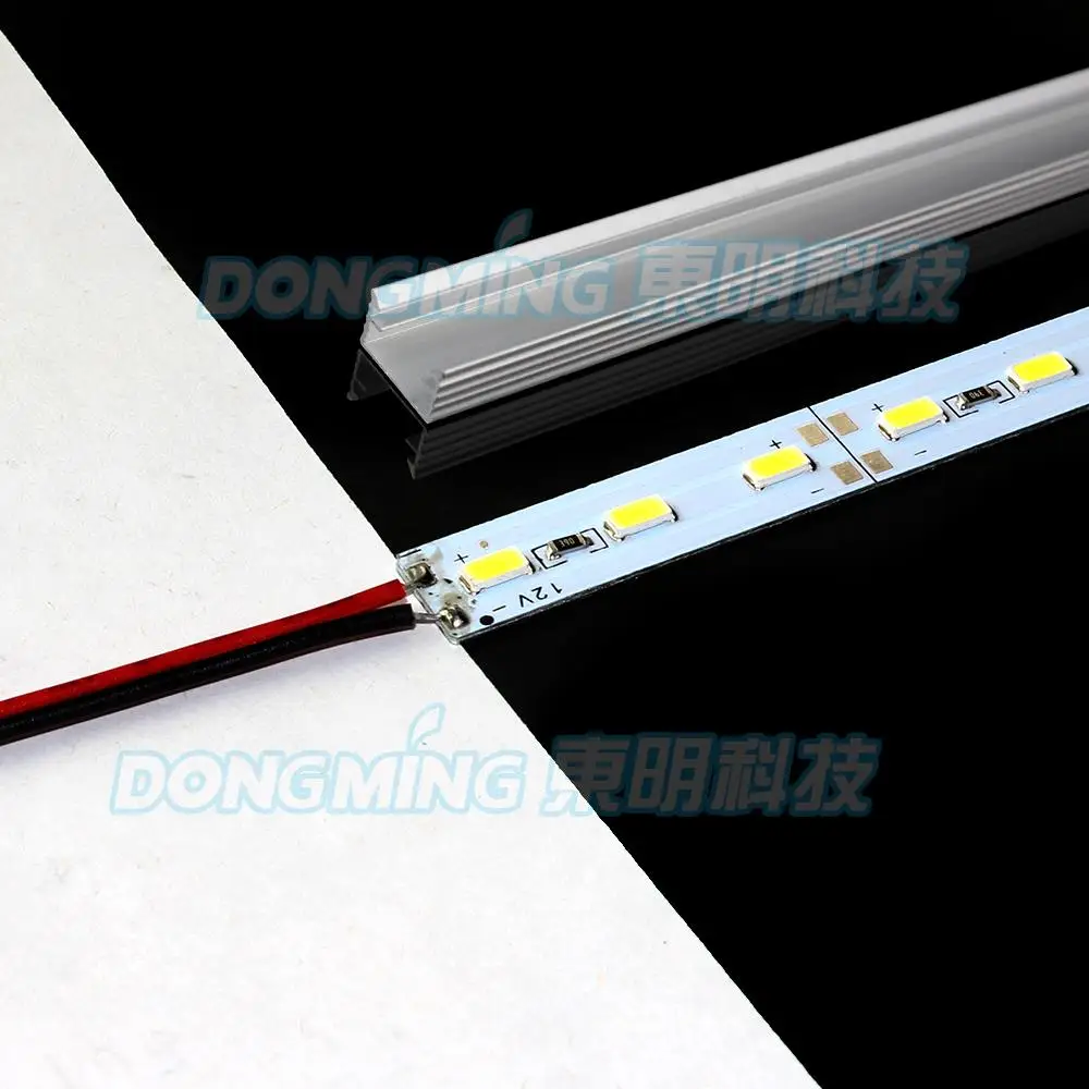 HOT sale 5630 0.5m luces Led bar light rgb 12V 36 SMD Tira led hard strip Profile Shell 5pcs/lot Free Shipping