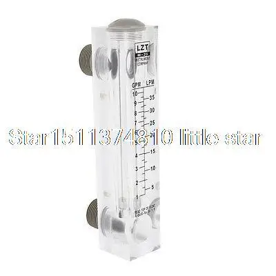 Water Liquid 5-35 LPM 10 GPM Glass Panel Mounting Flow Meter