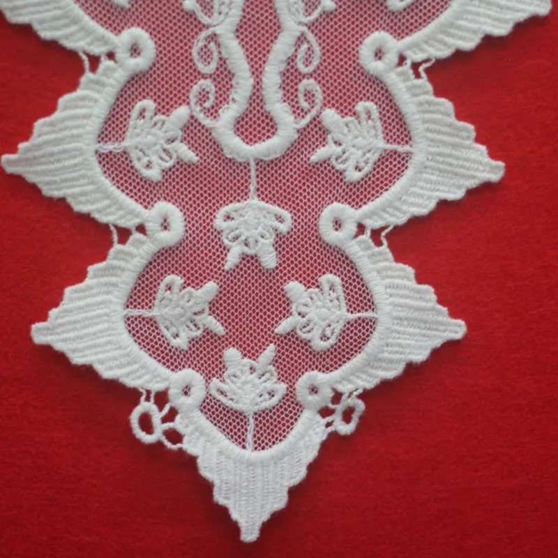 White Lace Fabric for DIY Craft, Cotton Fabric, Applique Patch, Sew, Neckline, Lace Fabric, Mori Girl Clothes, 1 Pc