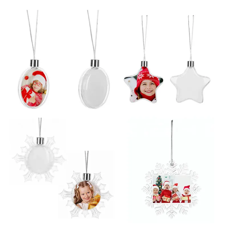 sublimation christmas charm personalized blank consumables heart transfer printing  DIY custom gifts 20pcs/lot 2019 new style