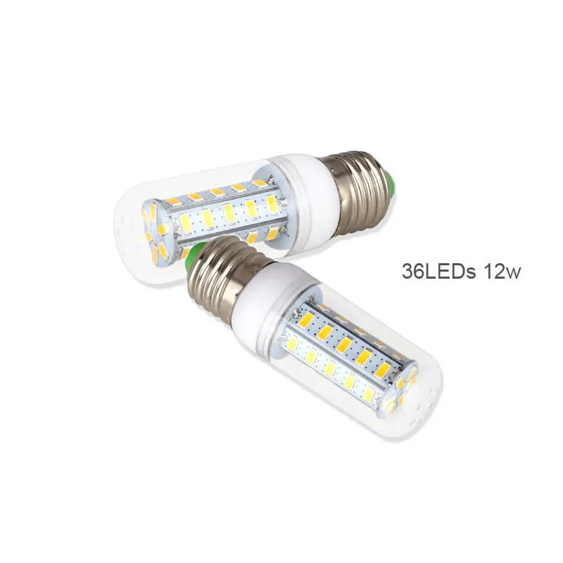 E27 E14 LED Lamp SMD 5730 24 36 48 56 69 LEDs  LED Lights Corn Led Bulb 7W 12W 15W 18W 20W Chandelier Candle Lighting AC 220V
