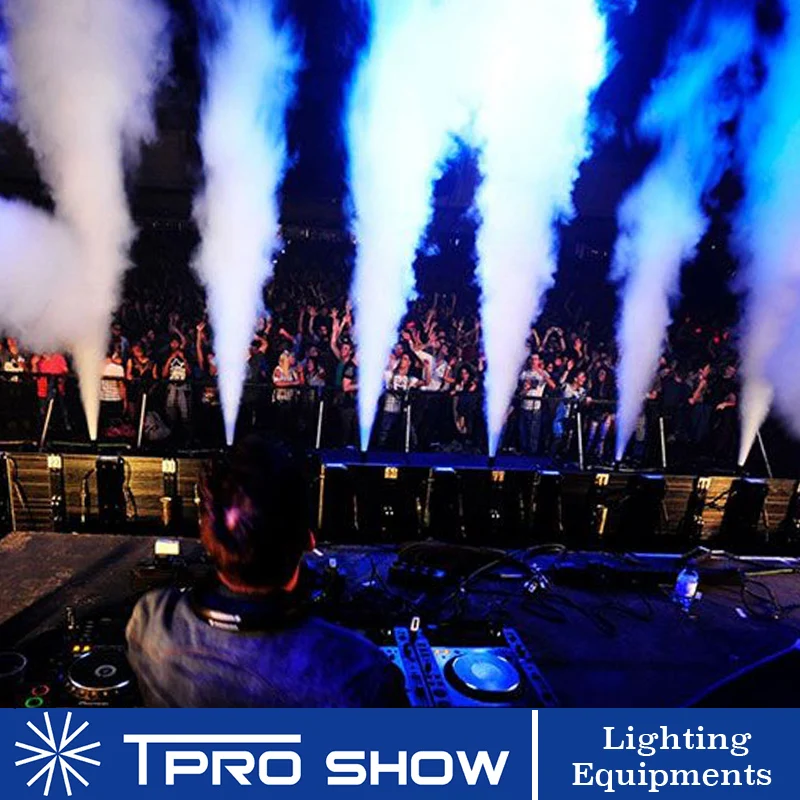Mini Jet CO2 Cannon Double Nozzle Smoke Column Effect Machine DMX512 Control for Party Stage DJ Show