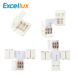 Free Soldering 3PIN WS2812B WS2811 LED Strip Connector For Connecting Corner Right Angle 10MM For ws2811 2812 Strip Light Tape