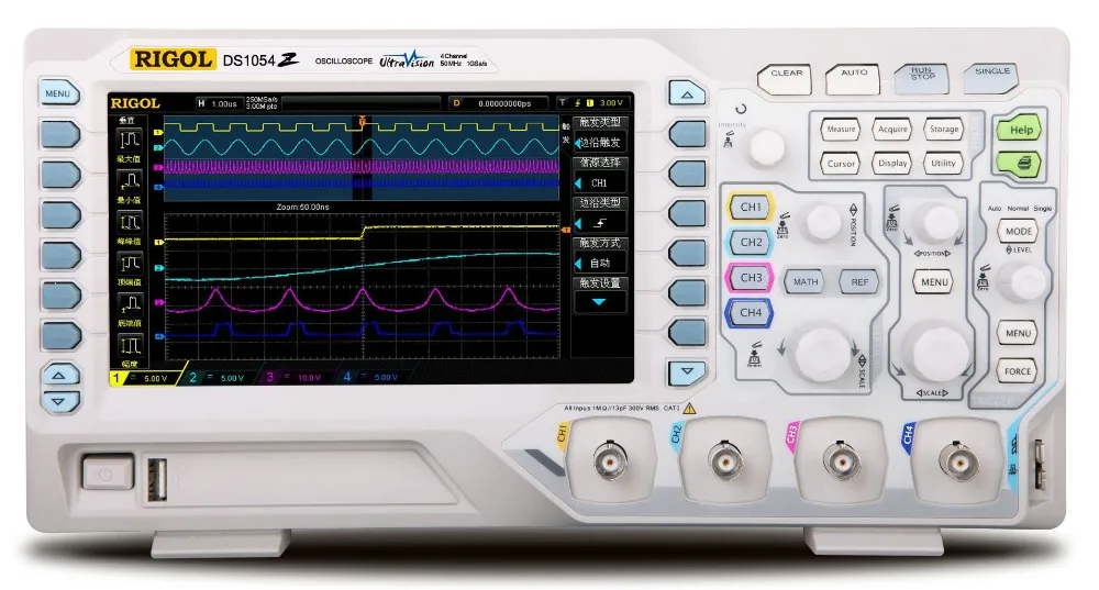 RIGOL DS1054Z 50MHz Digital Oscilloscope 4 analog channels 50MHz bandwidth